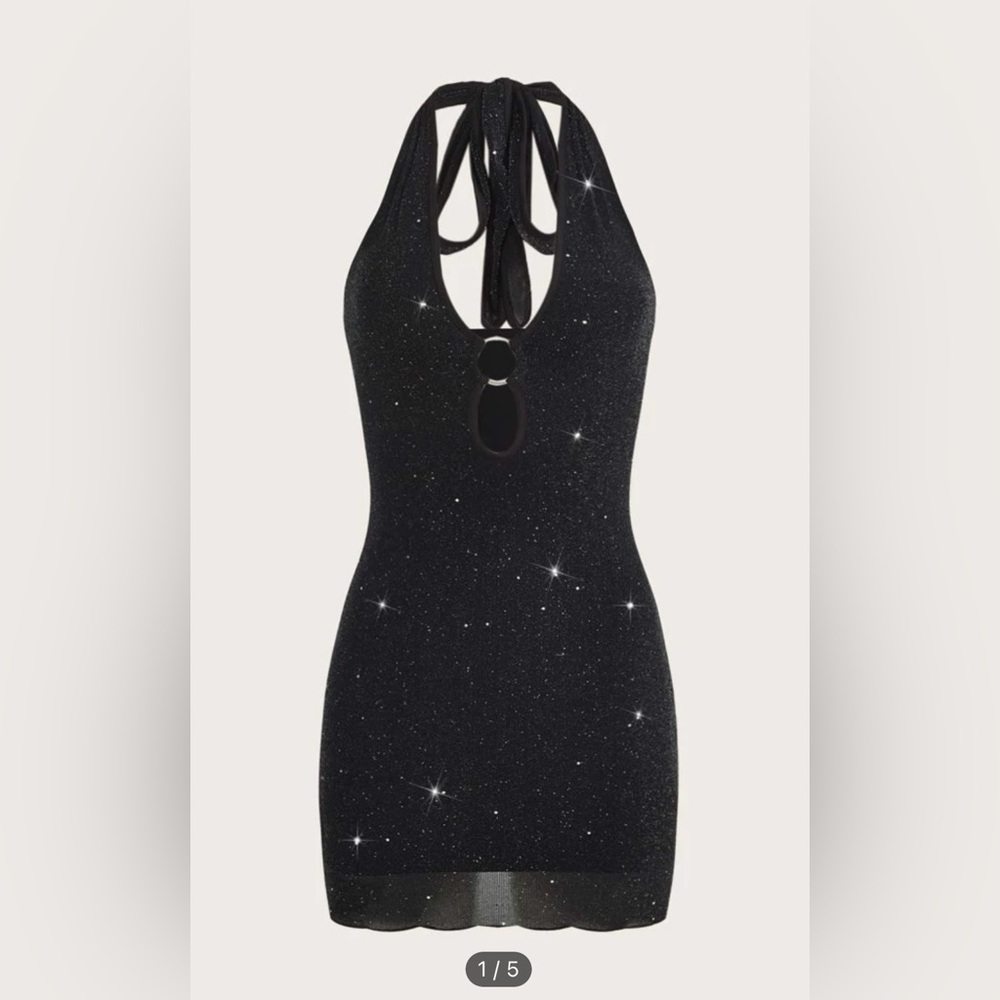 Shien sparkly halter dress size small
